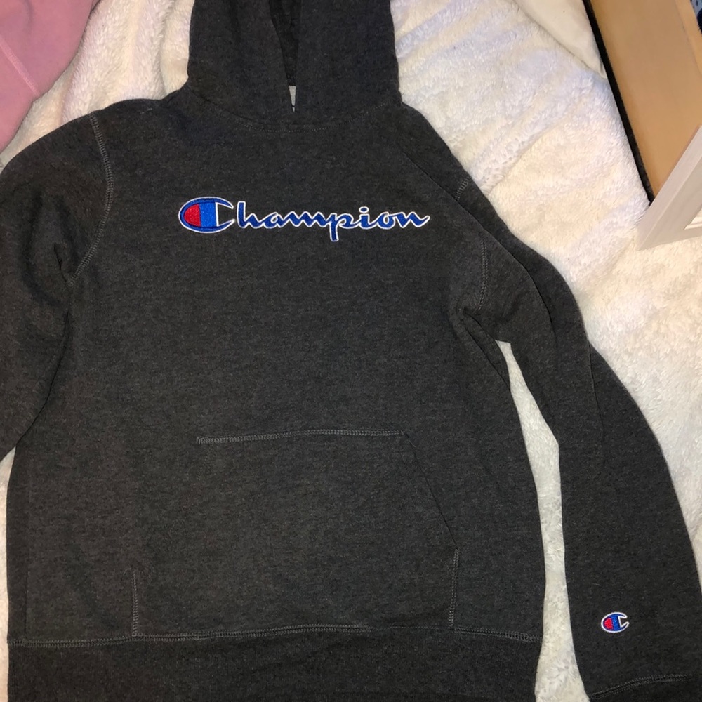 Boy Grey Champion Hoodie